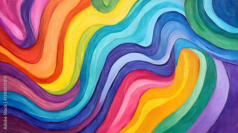 paint strokes with thick layers of vibrant colors paint strokes with thick layers of vibrant colors
