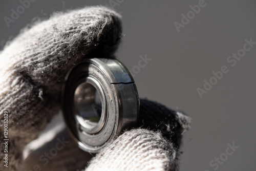 Wallpaper Mural Broken stainless steel bearing. Torontodigital.ca