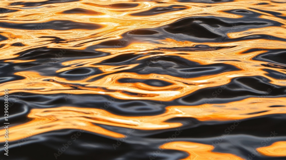 Shimmering Sunset Reflections on Gentle Ocean Waves Shimmering Sunset Reflections on Gentle Ocean Waves