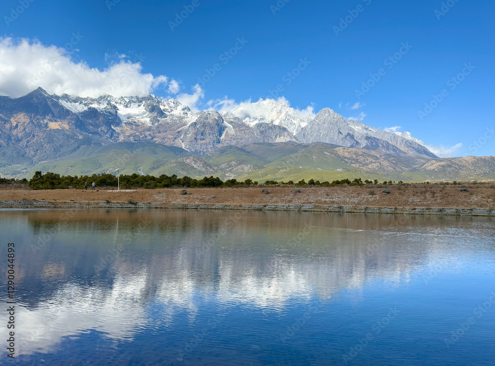 Serene Mountain Reflection Serene Mountain Reflection