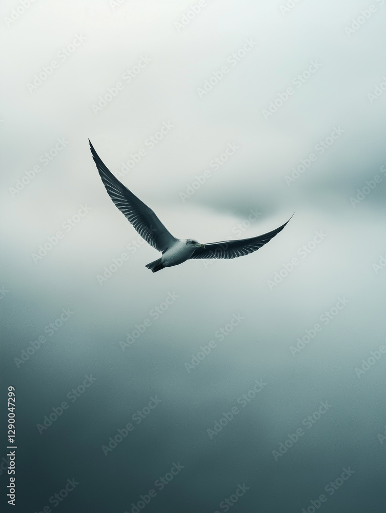 Obraz premium seagull flying in the sky