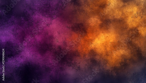 Abstract vibrant colors blend in a textured nebula background photo