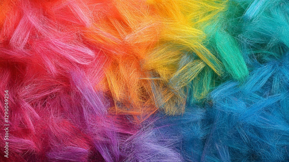Obraz premium Vibrant Rainbow Colored Background with a Beautiful Blend of Colors Creating an Uplifting Atmosphere