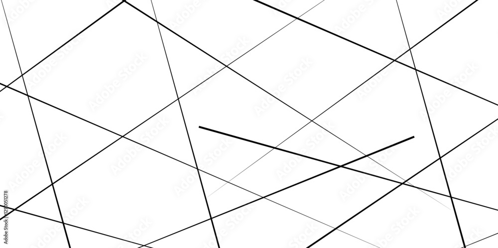 Abstract banner with an asymmetric texture. Black chaotic lines of modern design. flat vector illustration isolated on white background. Abstract banner with an asymmetric texture. Black chaotic lines of modern design. flat vector illustration isolated on white background.