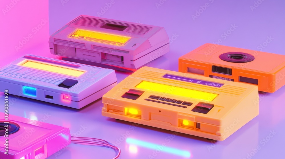 Retro Answering Machine with Cassette Tapes and Lights Retro Answering Machine with Cassette Tapes and Lights