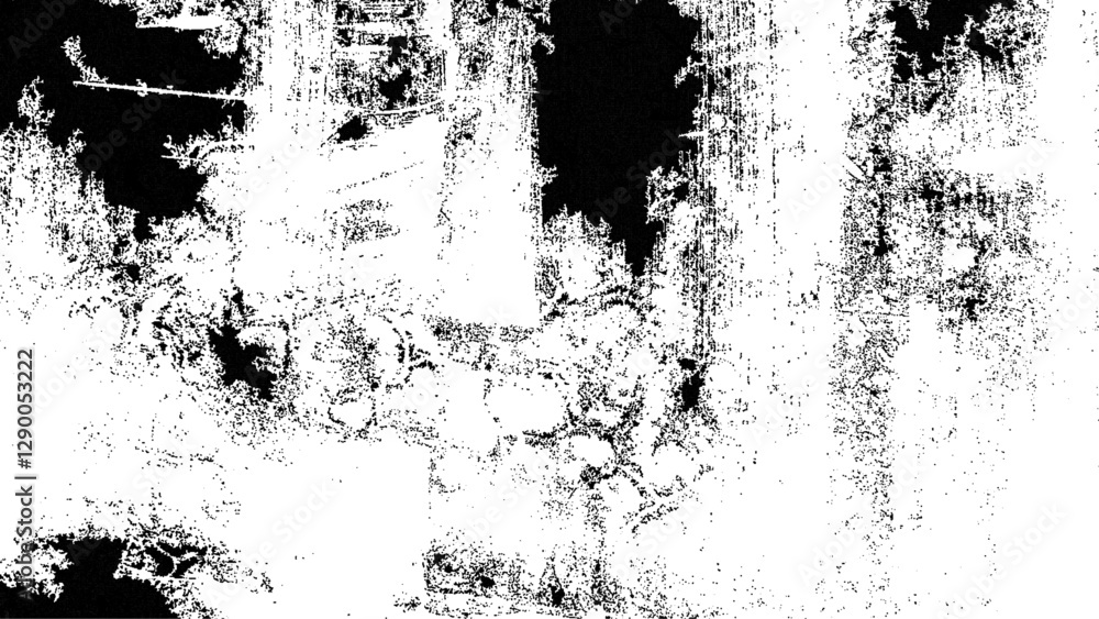 Grunge Black And White Urban Vector Texture Template. Dark Messy Dust Overlay Distress Background. Grunge Black And White Urban Vector Texture Template. Dark Messy Dust Overlay Distress Background.