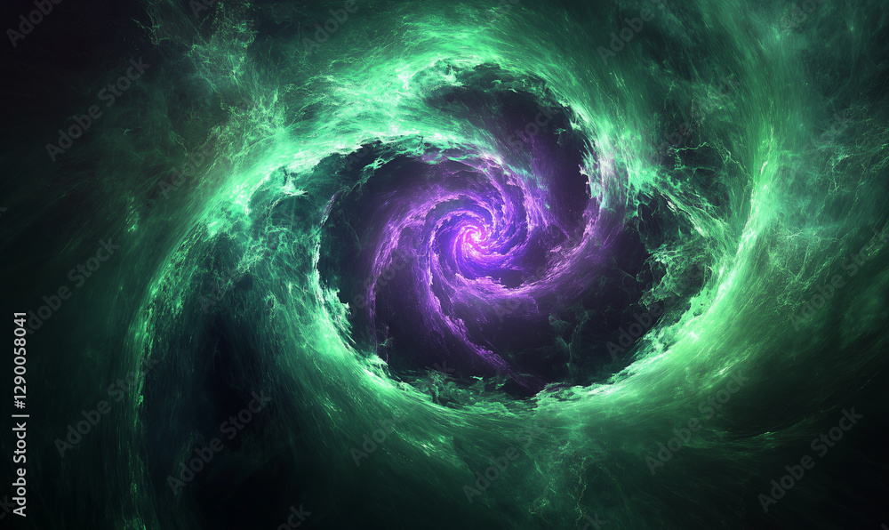 Neon green and electric purple spiral, creating vibrant, hypnotic digital art with futuristic energy Neon green and electric purple spiral, creating vibrant, hypnotic digital art with futuristic energy