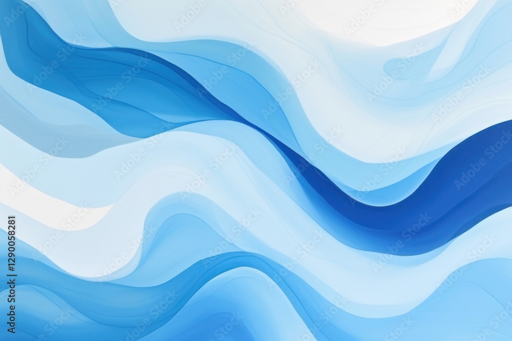 Fototapeta premium Blue abstract shape backgrounds pattern nature.