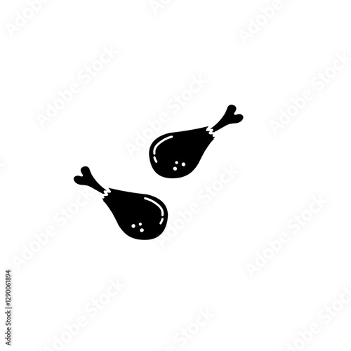 black chicken thigh icon