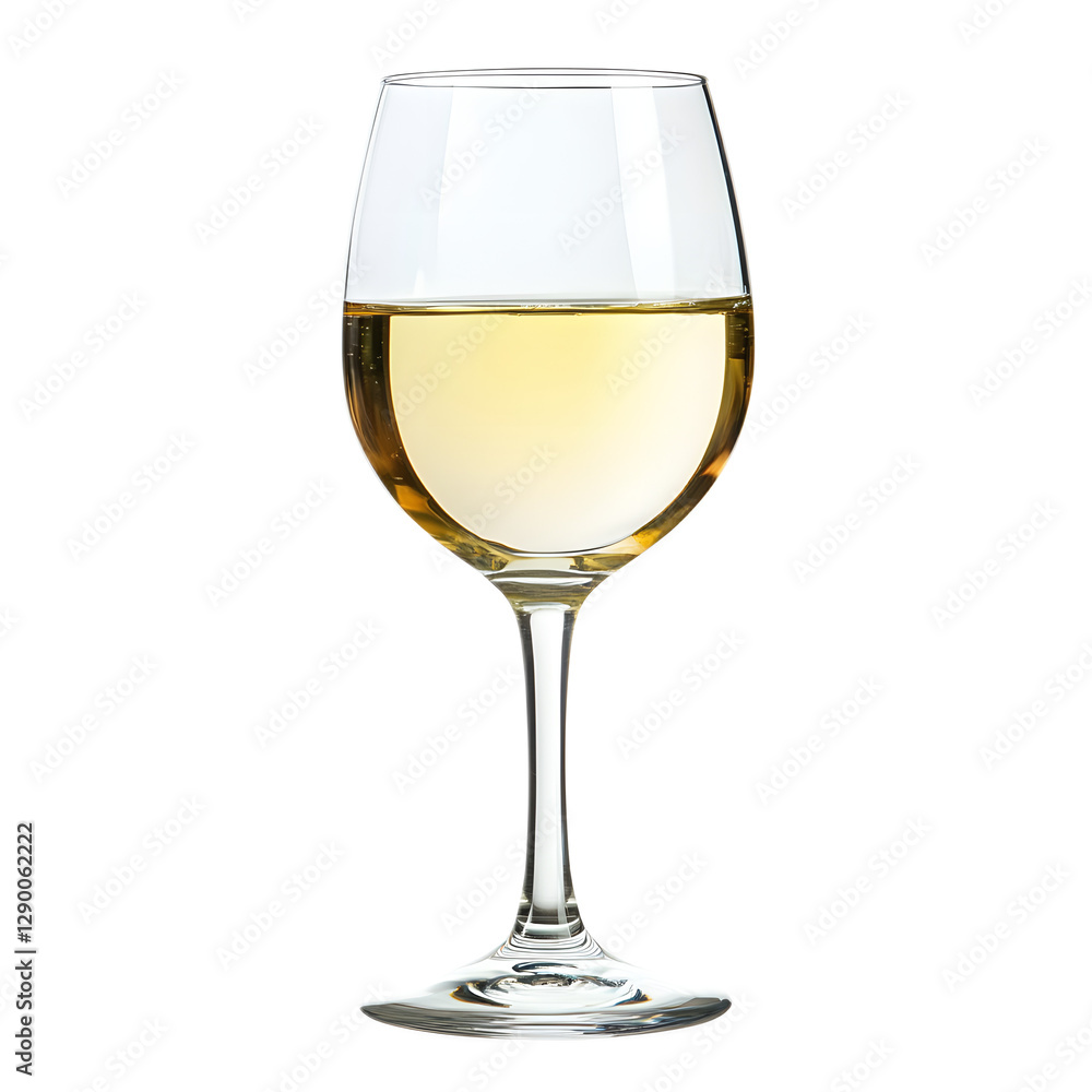 Elegant Glass of White Wine on a Table in a Dining or Bar Setting Elegant Glass of White Wine on a Table in a Dining or Bar Setting