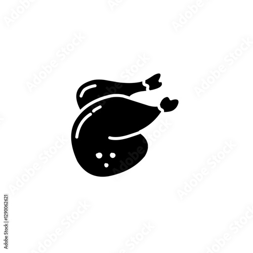 black chicken thigh icon