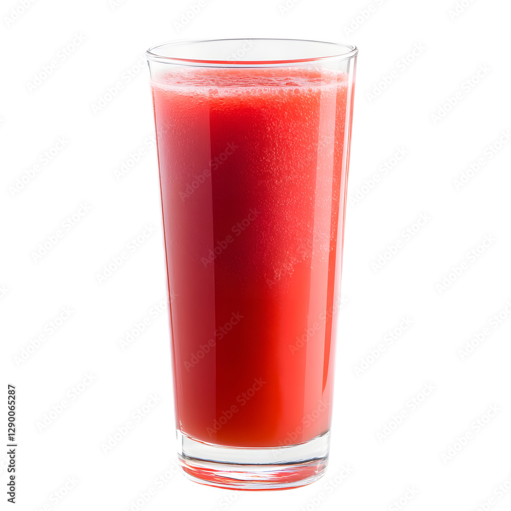 Refreshing Watermelon Juice Served in a Tall Glass with a Vibrant Red Color Refreshing Watermelon Juice Served in a Tall Glass with a Vibrant Red Color