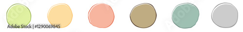 Sprechblasen abstrakt modern in Pastelfarben