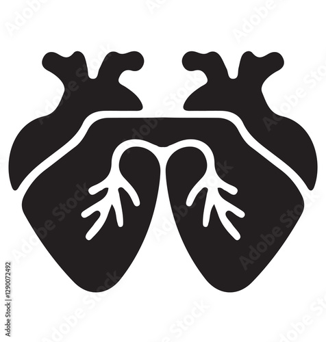 medical illustration cpr silhouette heart logo monitor icon emergency outline emergency ecg health hospital organ cardiac pulse patient doctor shape doctor care resuscitation for vector graphic backg