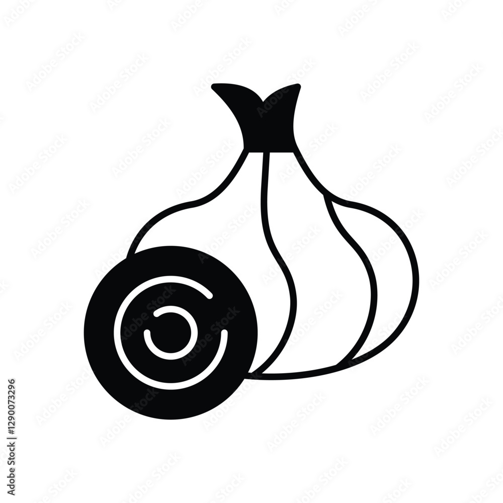 Onion Vector icon