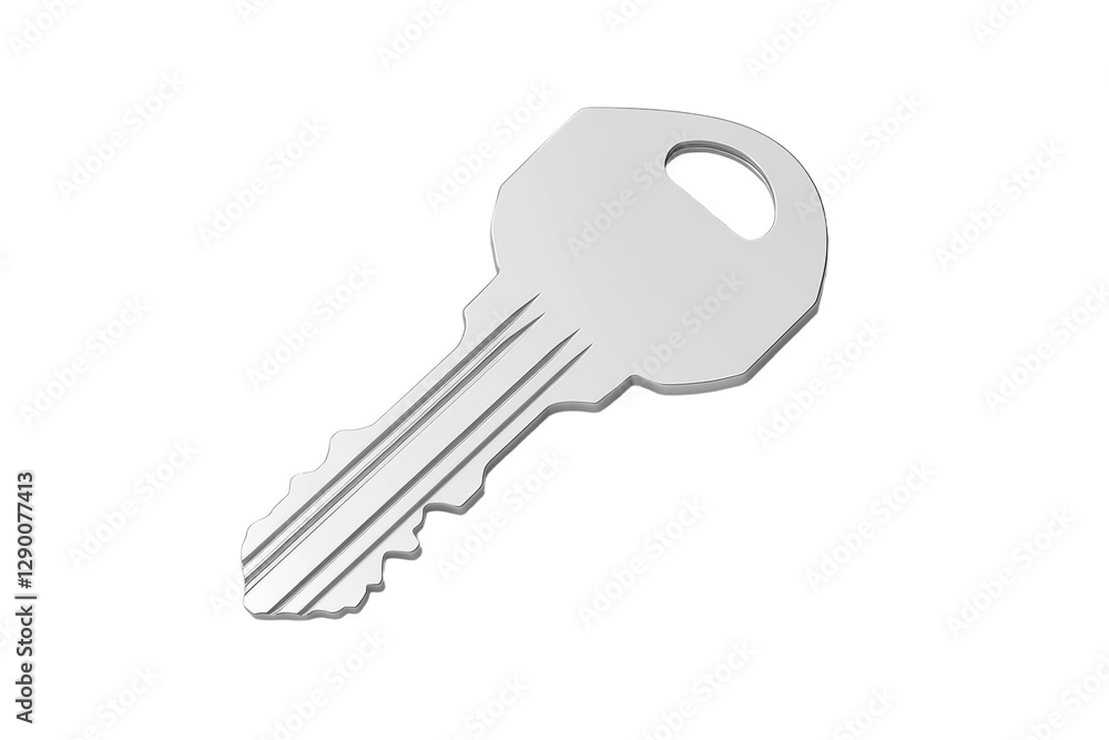 Key is shown in a close up, isolated Key is shown in a close up, isolated
