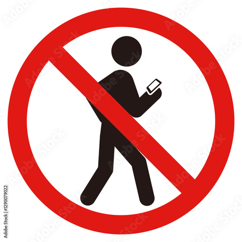 歩きスマホ禁止の標識