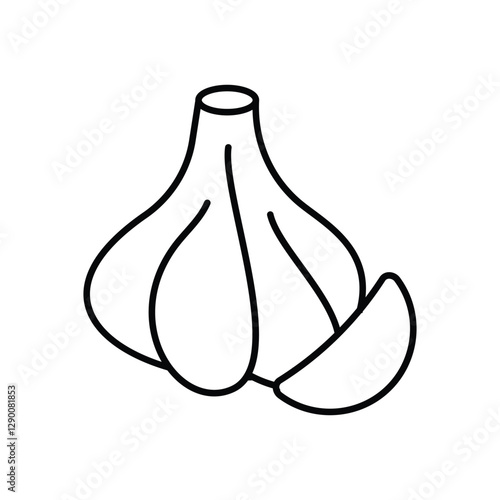 Garlic Vector icon