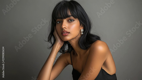 Wallpaper Mural young beautiful indian on isolated background Torontodigital.ca