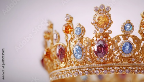 Wallpaper Mural Golden Jeweled Royal Crown Close Up Torontodigital.ca