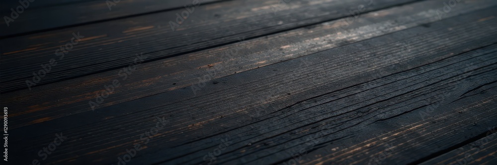 Fototapeta premium Subtle black wood, soft grain, polished finish , wood grain texture, shadow, decor
