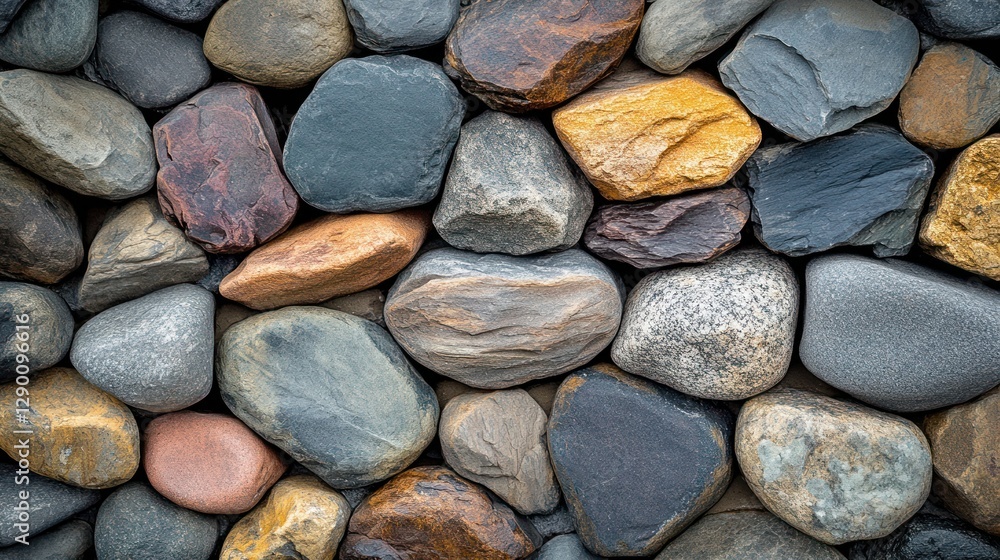 Colorful river rocks background texture. Colorful river rocks background texture.