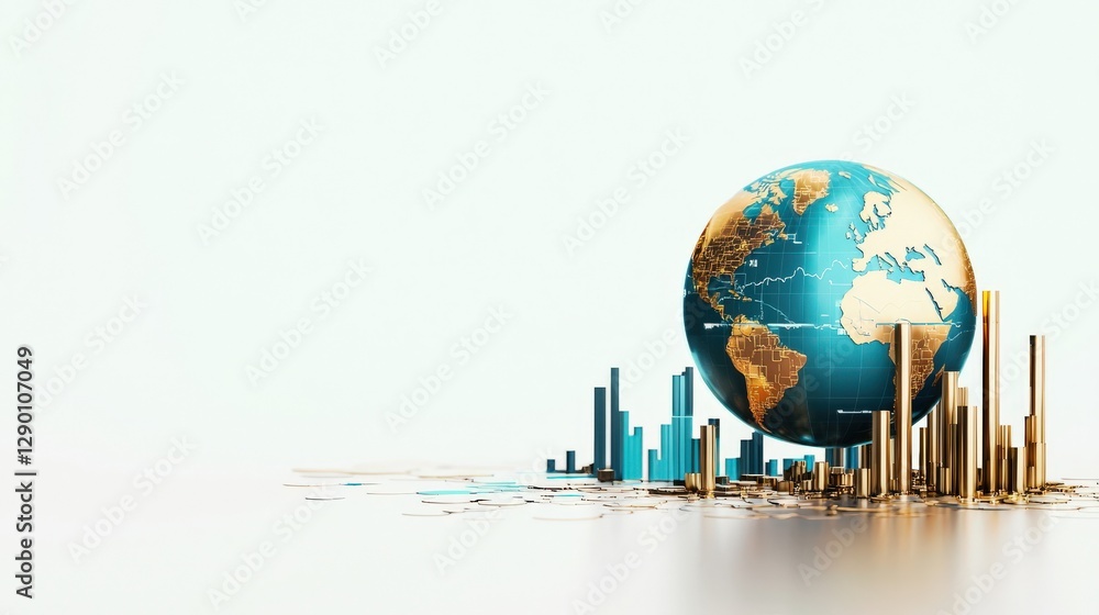 A globe with a city on it A globe with a city on it