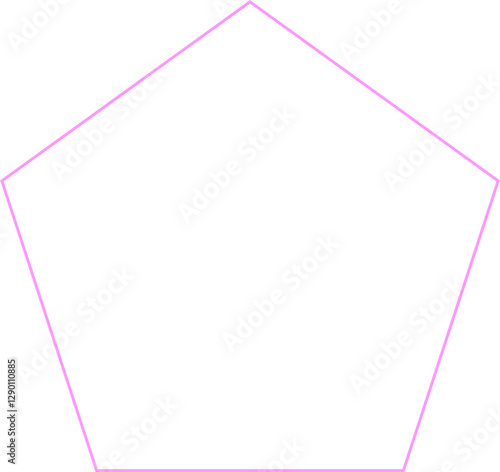 pentagon frame basic shape 2d