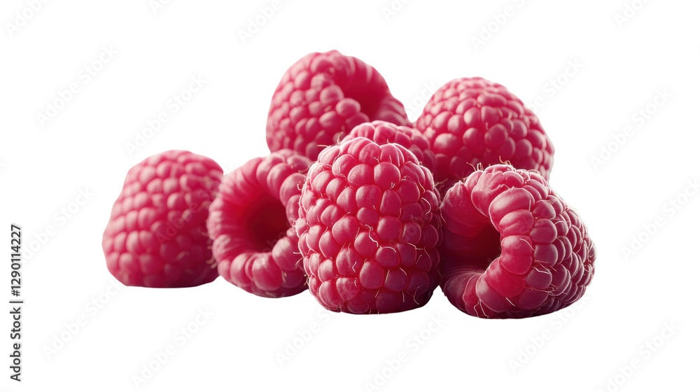 raspberry on white background raspberry on white background