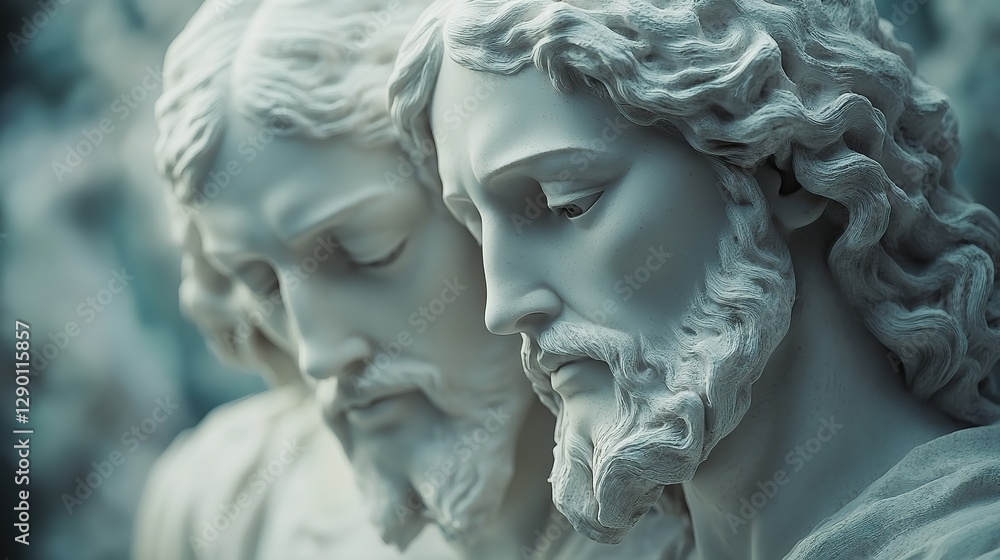 statue of the jesus christ on a neutral background 3d rendering statue of the jesus christ on a neutral background 3d rendering