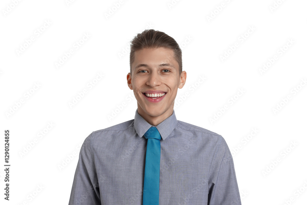 Handsome young man in formal outfit on white background Handsome young man in formal outfit on white background