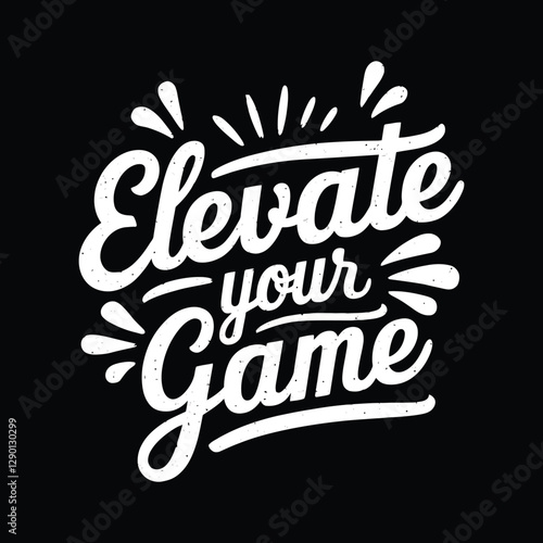 Silhouette Motivational Typography T-Shirt Design for Inspirational Wear