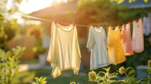 Wallpaper Mural Clothesline in the Sunshine Torontodigital.ca