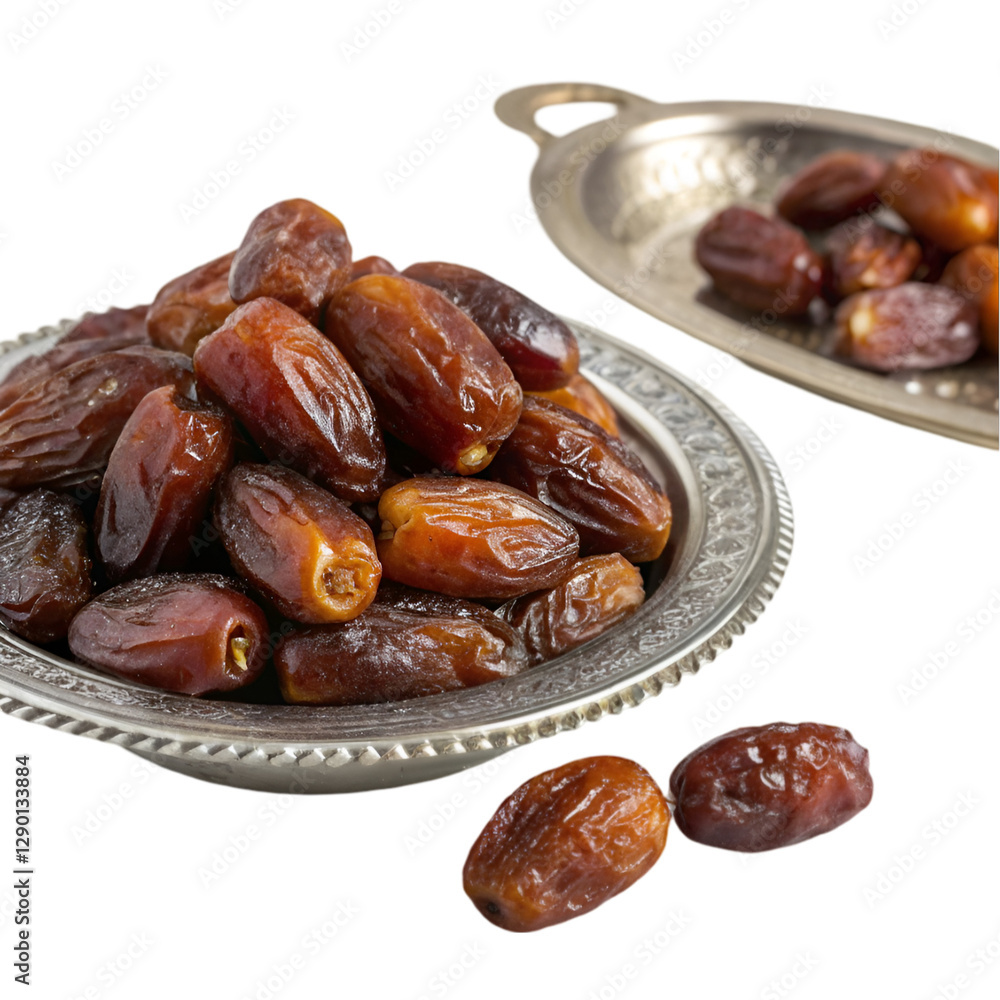 Delicious dates on white background Delicious dates on white background