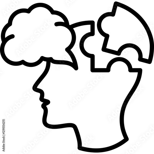 Thinking line icon