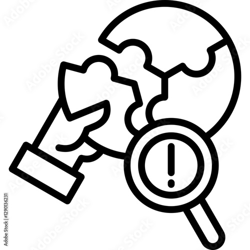 Problem line icon