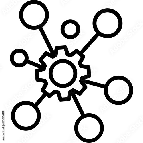 Synthesis line icon