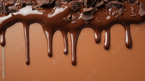 melted chocolate dripping
