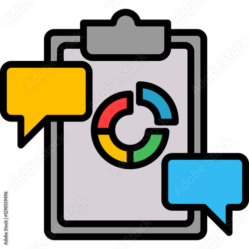 Explanation lineal color icon