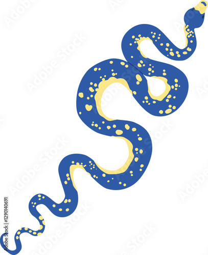 Cartoon colorful snake vector illustration