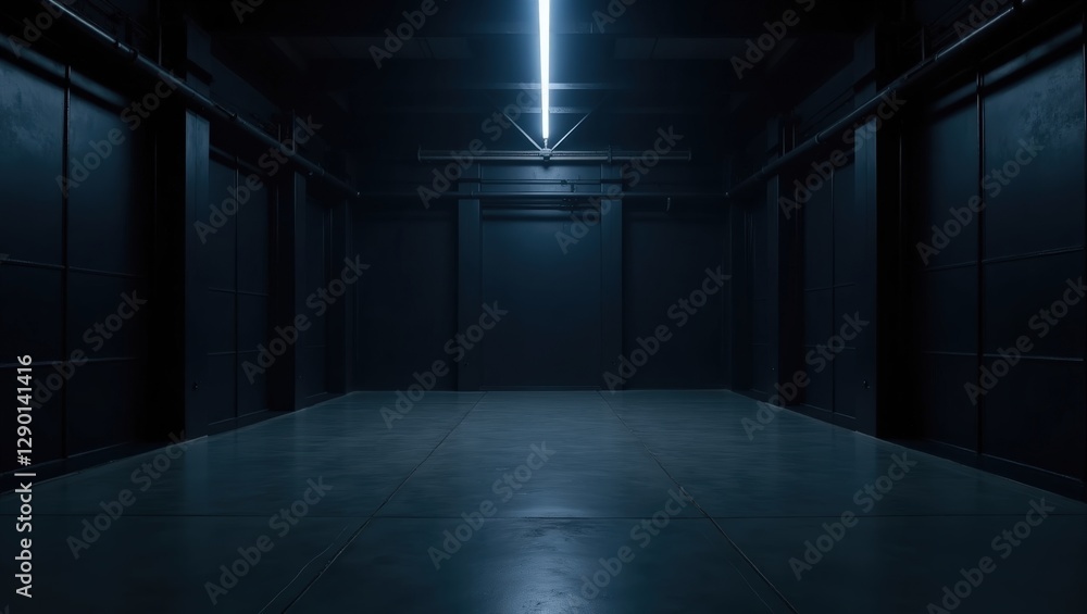 black studio with neon minimal light black studio with neon minimal light