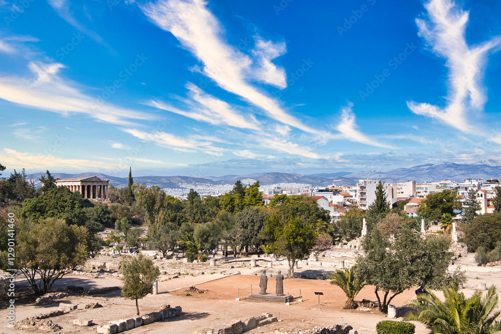 Φωτογραφία アテネ市内の古代アゴラの景観