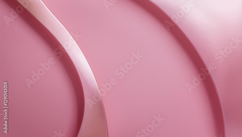 Abstract Pink Curves: Serene Gradient and Elegant Texture