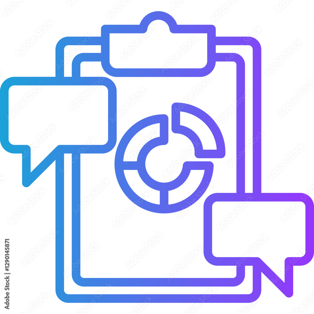 Explanation line gradient icon Explanation line gradient icon