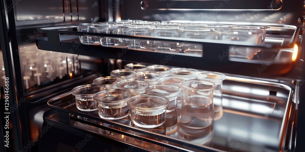 Modern Laboratory Equipment with Glassware