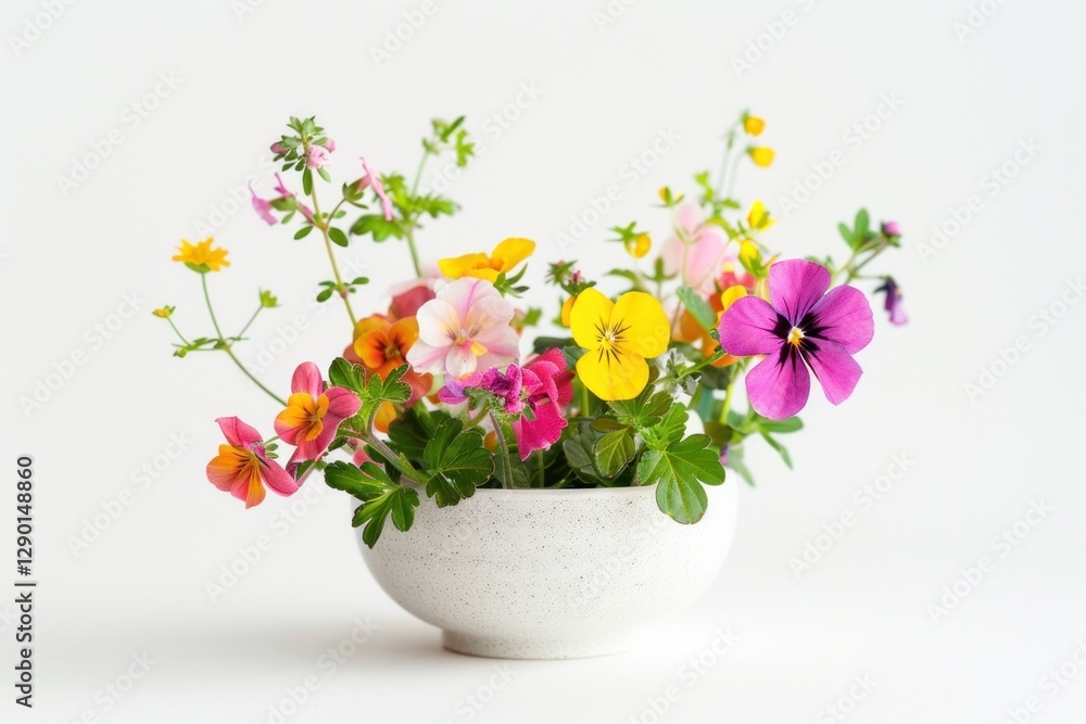 custom made wallpaper toronto digitalColorful flowers in white vase