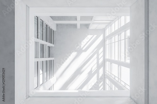 Obraz na płótnie Modern Minimalist Architecture Interior Design w salonie