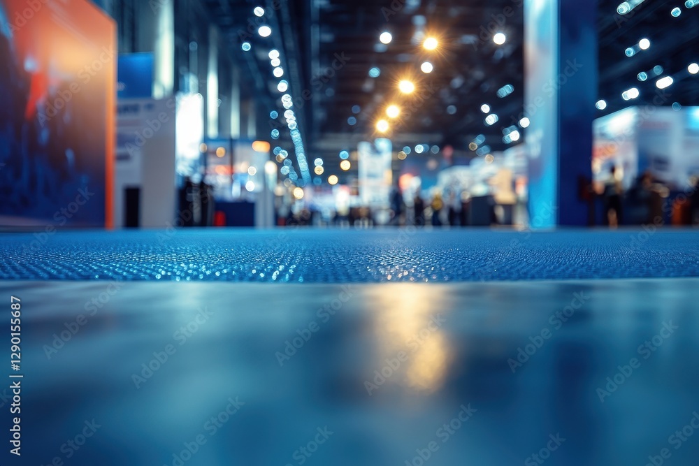 Blurred Exhibition Hall Floor