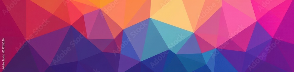 Vibrant low-poly geometric shapes, multicolor gradient , sharp, faceted, seamless Vibrant low-poly geometric shapes, multicolor gradient , sharp, faceted, seamless