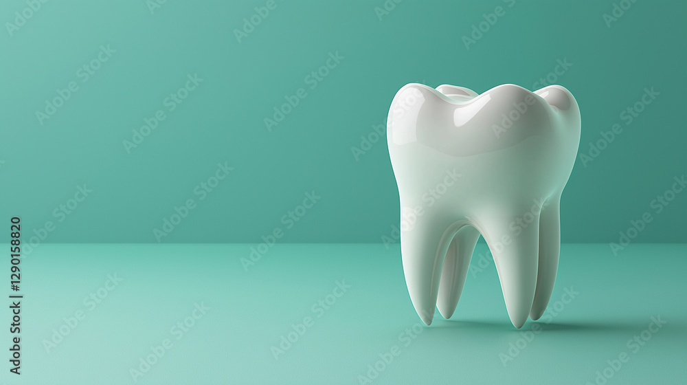 tooth on white tooth on white